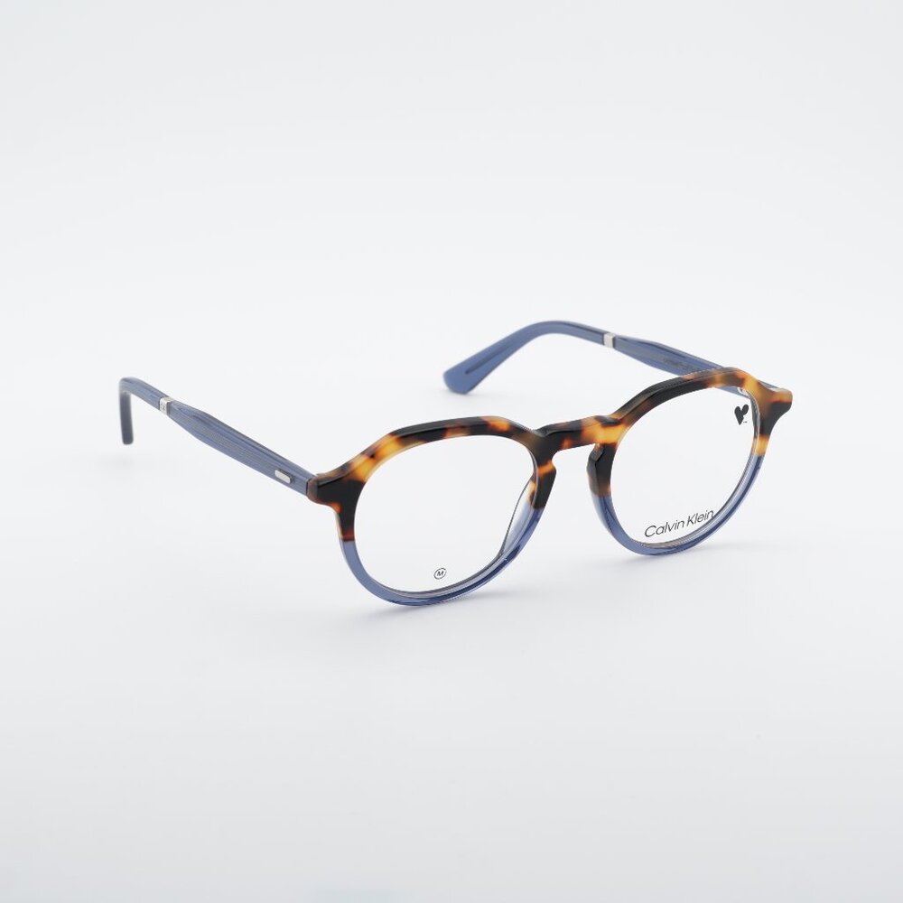 Calvin Klein CK23546 232 Eyeglasses Havana/Blue 49mm Square Frame